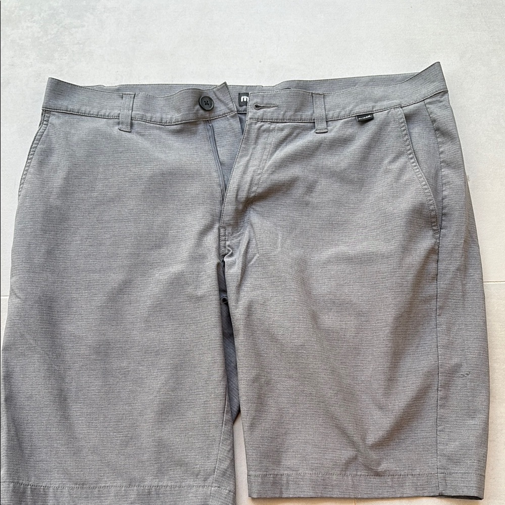 Travis Mathew Gray Flat Front Shorts